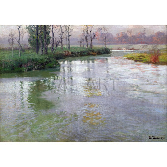 РЕПРОДУКЦИИ НА КАРТИНИ На брега на река Канш при Монтрьой сюр Мер (1900)